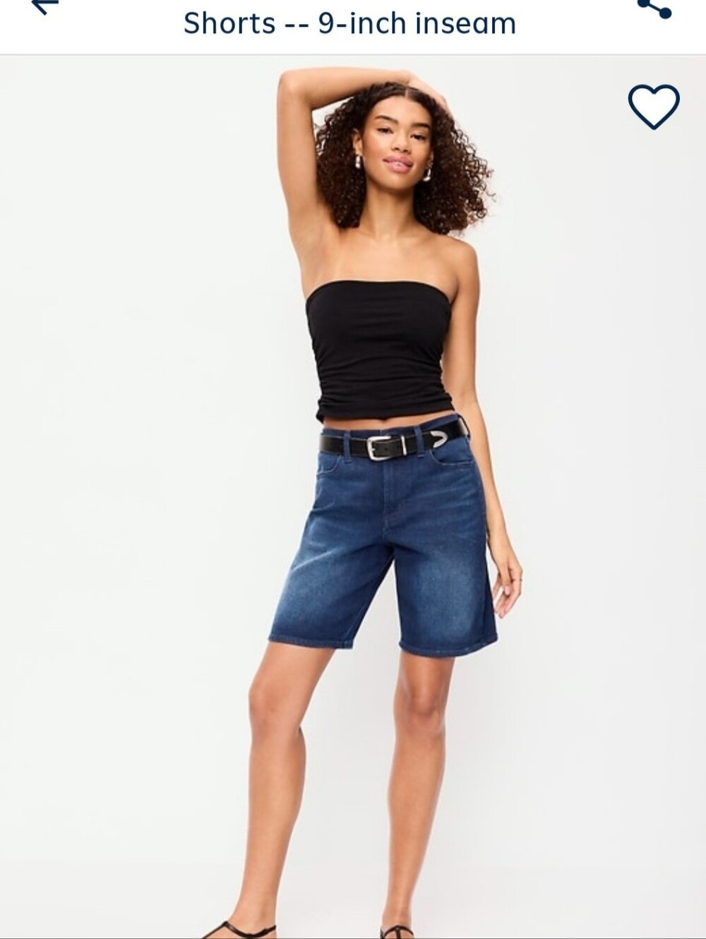 Old Navy Women's High Waisted Wow Bermuda Jean Short - Picture 8 of 10